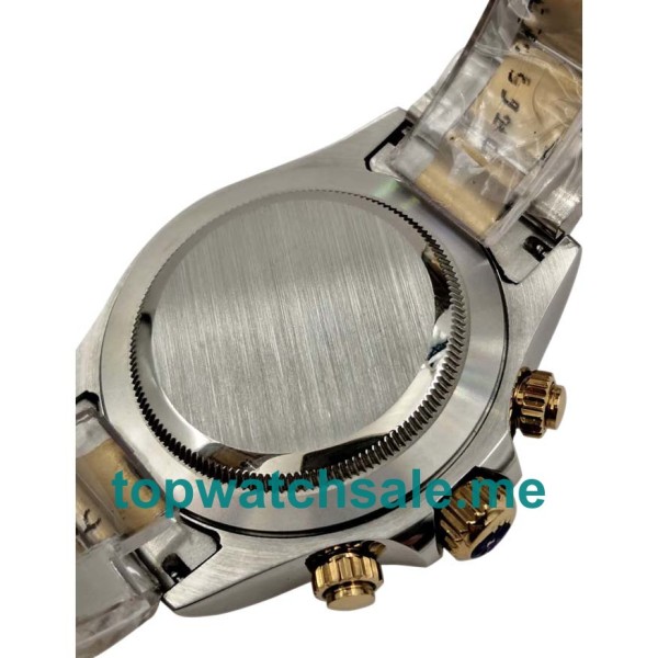 Replica Rolex Daytona 116523 UK - 40MM Steel Male Rolex Daytona Replica Watches - Watchestop.me