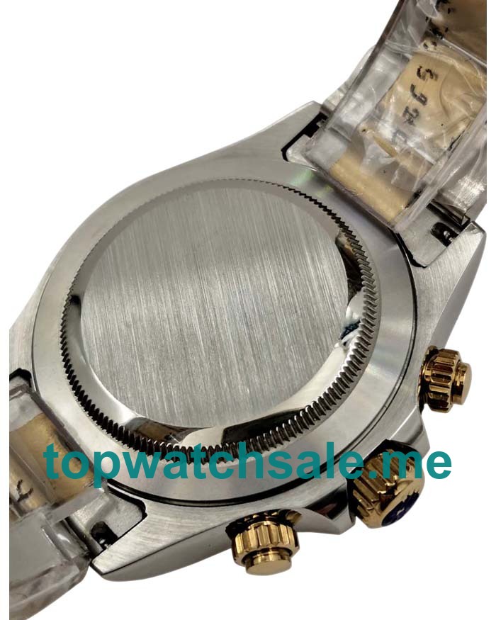 Replica Rolex Daytona 116523 UK - 40MM Steel Male Rolex Daytona Replica Watches - Watchestop.me