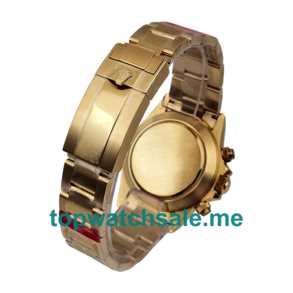 Replica Rolex Daytona 116528 UK - 40MM Gold Male Rolex Daytona Replica Watches - Blingwatches.co.uk