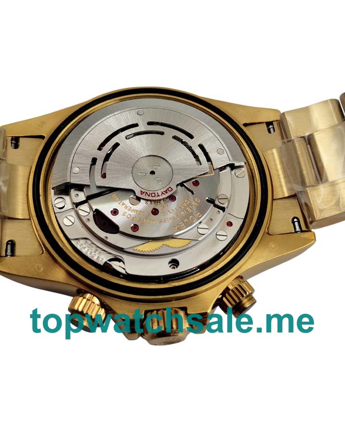 Replica Rolex Daytona 116528 UK - 40MM Gold Male Rolex Daytona Replica Watches - Blingwatches.co.uk