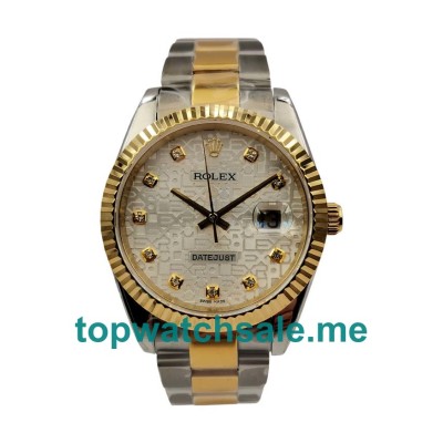 Replica Rolex Datejust 116233 UK - 41MM Steel & Gold Male Rolex Datejust Replica Watches - Blingwatches.co.uk
