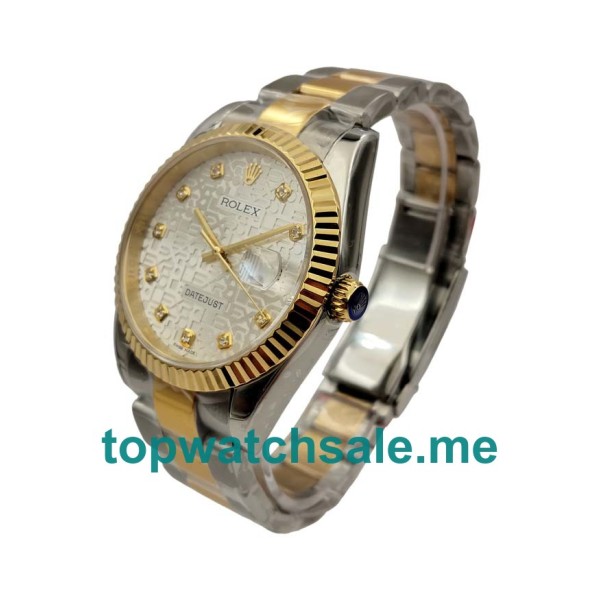 Replica Rolex Datejust 116233 UK - 41MM Steel & Gold Male Rolex Datejust Replica Watches - Blingwatches.co.uk