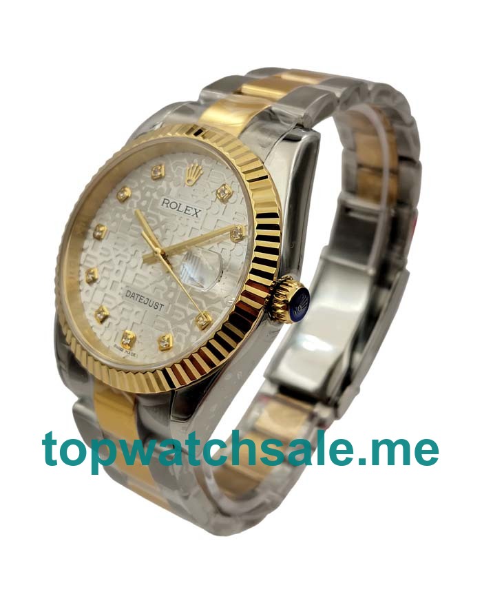Replica Rolex Datejust 116233 UK - 41MM Steel & Gold Male Rolex Datejust Replica Watches - Blingwatches.co.uk