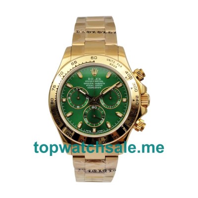 Replica Rolex Daytona 116508 UK - 40MM Gold Male Rolex Daytona Replica Watches - Blingwatches.co.uk