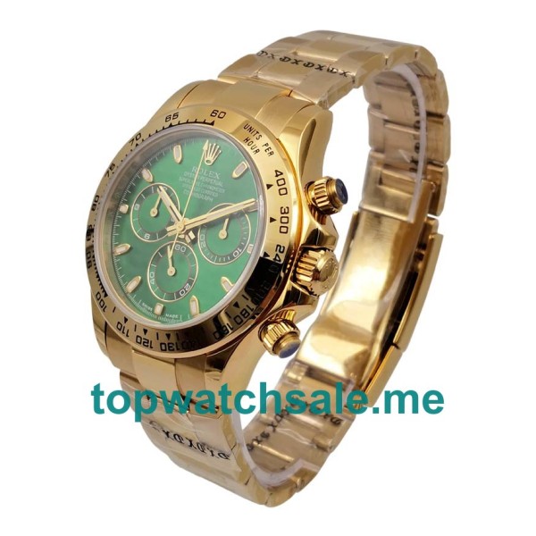 Replica Rolex Daytona 116508 UK - 40MM Gold Male Rolex Daytona Replica Watches - Blingwatches.co.uk
