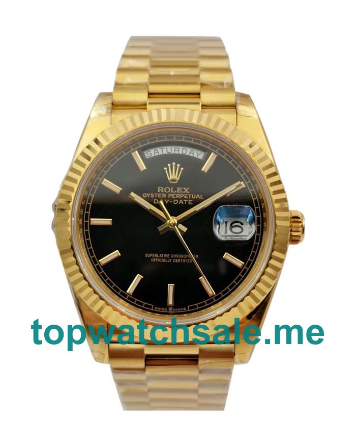 Replica Rolex Day-Date 228238 UK - 40MM Gold Male Rolex Day-Date Replica Watches - Blingwatches.co.uk