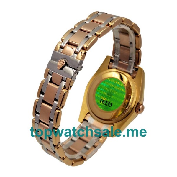 Replica Rolex Day-Date 118348 UK - 36MM Rose Gold & Yellow Gold Male Rolex Day-Date Replica Watches - Blingwatches.co.uk