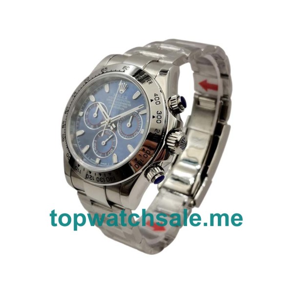 Replica Rolex Daytona 116509 UK - 40MM Steel Male Rolex Daytona Replica Watches - Blingwatches.co.uk