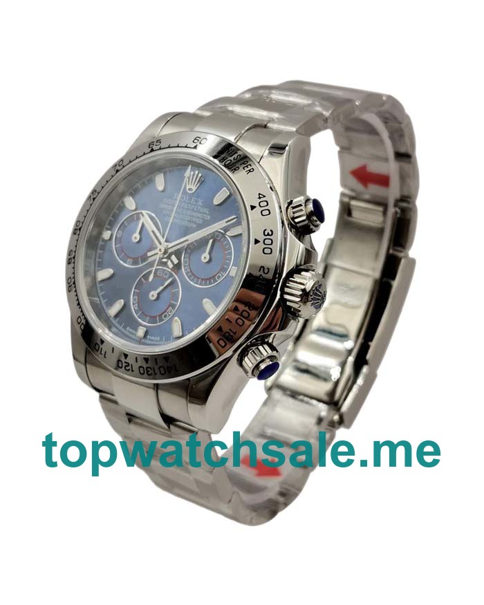 Replica Rolex Daytona 116509 UK - 40MM Steel Male Rolex Daytona Replica Watches - Blingwatches.co.uk