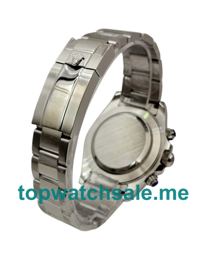 Replica Rolex Daytona 116509 UK - 40MM Steel Male Rolex Daytona Replica Watches - Blingwatches.co.uk