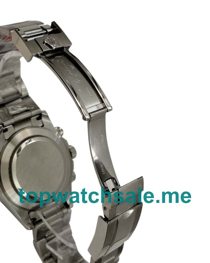 Replica Rolex Daytona 116509 UK - 40MM Steel Male Rolex Daytona Replica Watches - Blingwatches.co.uk