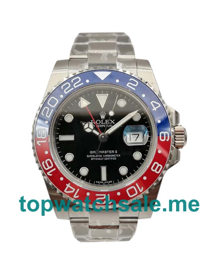 Replica Rolex GMT-Master II 116719 UK - 40MM Steel Male Rolex GMT-Master II Replica Watches - Blingwatches.co.uk