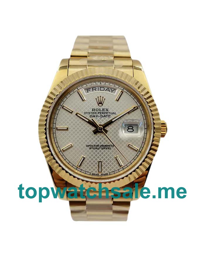 Replica Rolex Day-Date 228238 UK - 40MM Gold Male Rolex Day-Date Replica Watches - Blingwatches.co.uk