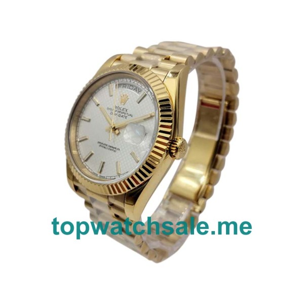 Replica Rolex Day-Date 228238 UK - 40MM Gold Male Rolex Day-Date Replica Watches - Blingwatches.co.uk