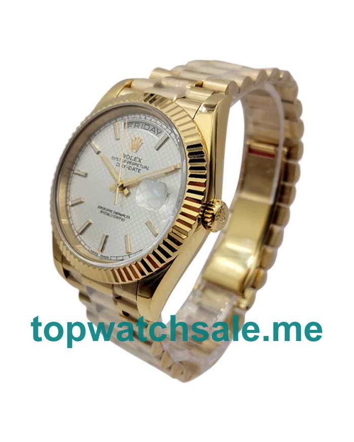 Replica Rolex Day-Date 228238 UK - 40MM Gold Male Rolex Day-Date Replica Watches - Blingwatches.co.uk