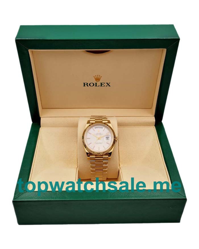 Replica Rolex Day-Date 228238 UK - 40MM Gold Male Rolex Day-Date Replica Watches - Blingwatches.co.uk