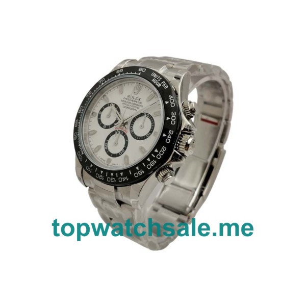 Replica Rolex Daytona 116500 UK - 40MM Steel Male Rolex Daytona Replica Watches - Blingwatches.co.uk