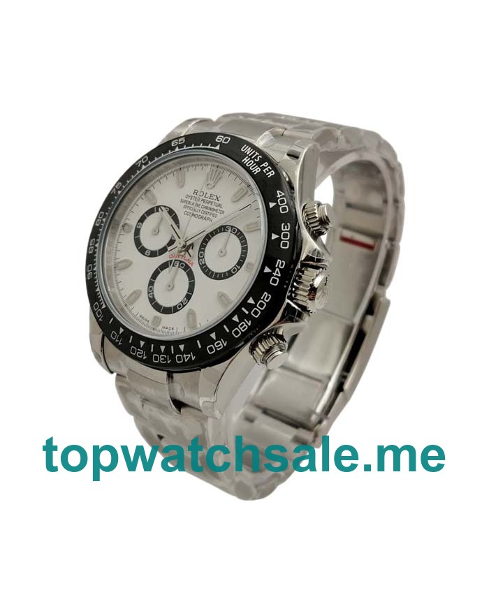 Replica Rolex Daytona 116500 UK - 40MM Steel Male Rolex Daytona Replica Watches - Blingwatches.co.uk