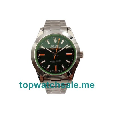Replica Rolex Milgauss 116400 GV UK - 40MM Steel Male Rolex Milgauss Replica Watches - Blingwatches.co.uk