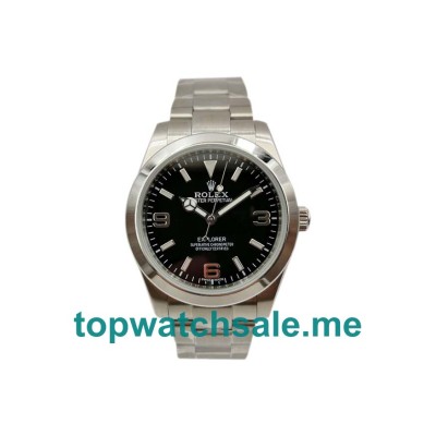 Replica Rolex Explorer 214270 UK - 39MM Steel Men Rolex Explorer Replica Watches - Blingwatches.co.uk