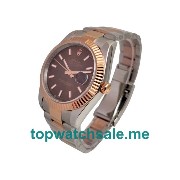Replica Rolex Datejust 126331 UK - 41MM Steel & Rose Gold Male Rolex Datejust Replica Watches - Blingwatches.co.uk