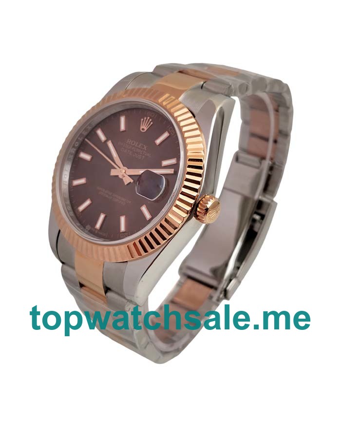 Replica Rolex Datejust 126331 UK - 41MM Steel & Rose Gold Male Rolex Datejust Replica Watches - Blingwatches.co.uk