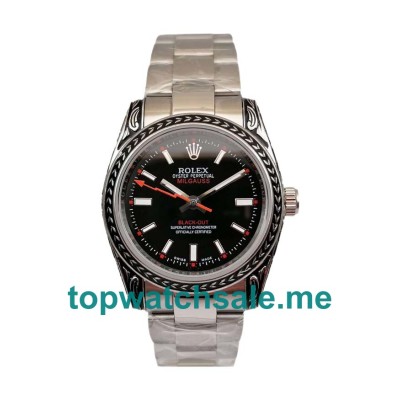 Replica Rolex Milgauss 116400 UK - 36MM Steel Male Rolex Milgauss Replica Watches - Blingwatches.co.uk