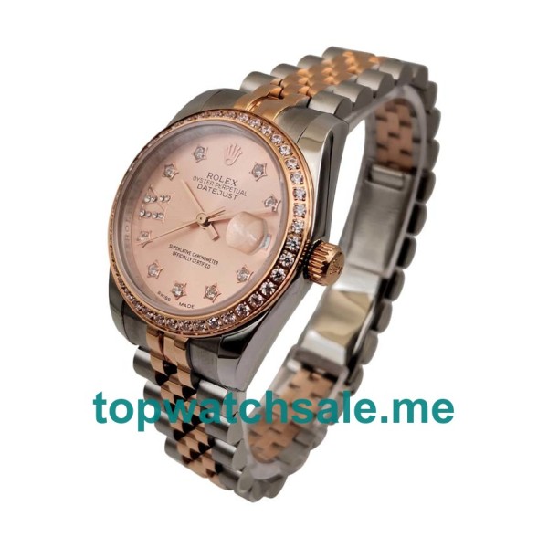 Replica Rolex Datejust 279381 UK - 31MM Steel & Rose Gold Female Rolex Datejust Replica Watches - Blingwatches.co.uk