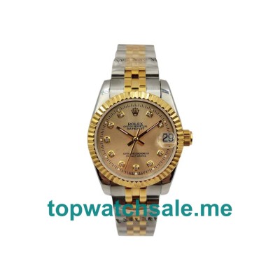 Replica Rolex Datejust 178273 UK - 31MM Steel & Yellow Gold Female Rolex Datejust Replica Watches - Blingwatches.co.uk