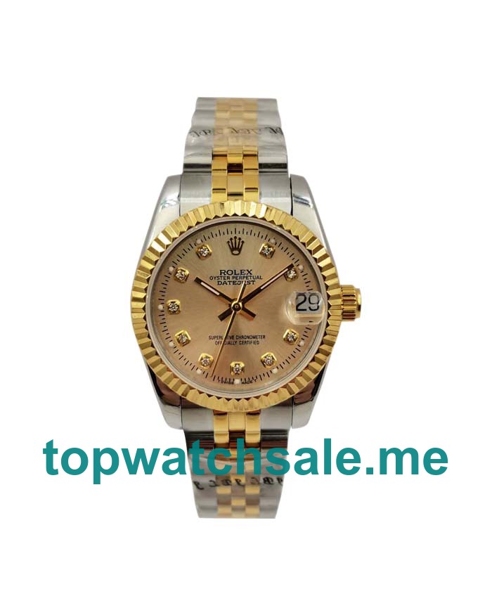 Replica Rolex Datejust 178273 UK - 31MM Steel & Yellow Gold Female Rolex Datejust Replica Watches - Blingwatches.co.uk