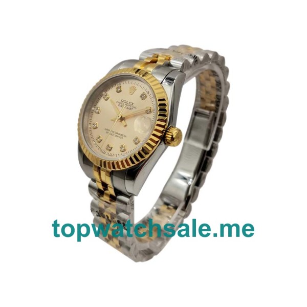 Replica Rolex Datejust 178273 UK - 31MM Steel & Yellow Gold Female Rolex Datejust Replica Watches - Blingwatches.co.uk