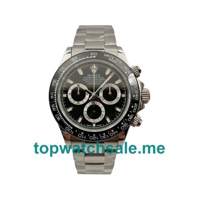 Replica Rolex Daytona 116500 UK - 40MM Steel Male Rolex Daytona Replica Watches - Blingwatches.co.uk