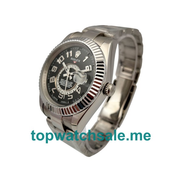 Replica Rolex Sky-Dweller 326939 UK - 40.5MM White Gold Male Rolex Sky-Dweller Replica Watches - Blingwatches.co.uk