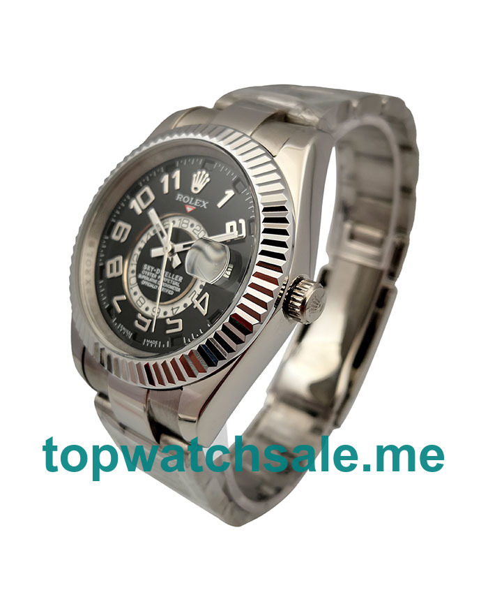 Replica Rolex Sky-Dweller 326939 UK - 40.5MM White Gold Male Rolex Sky-Dweller Replica Watches - Blingwatches.co.uk