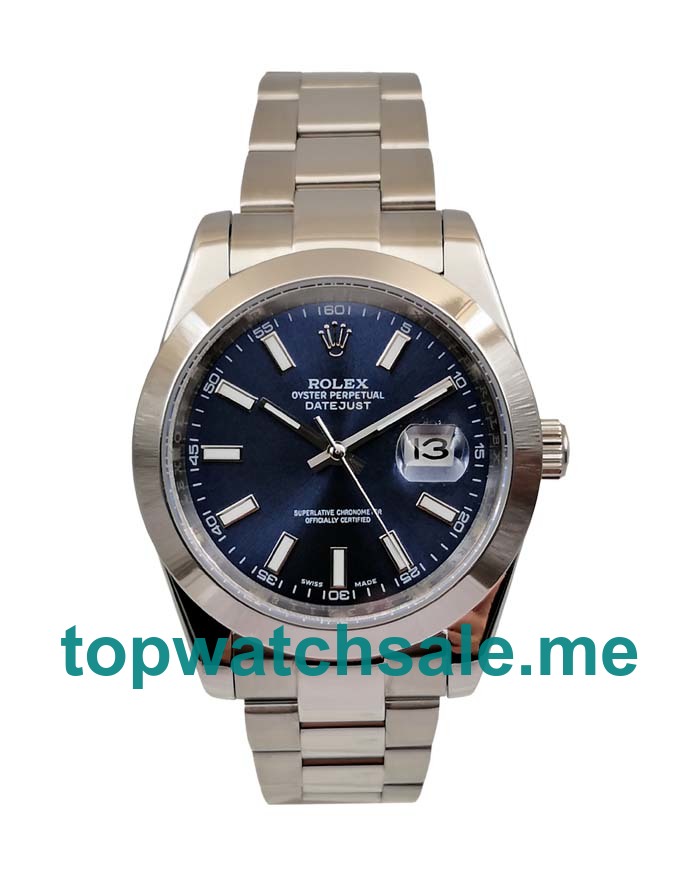 Replica Rolex Datejust 126300 UK - 41MM Steel Male Rolex Datejust Replica Watches - Blingwatches.co.uk