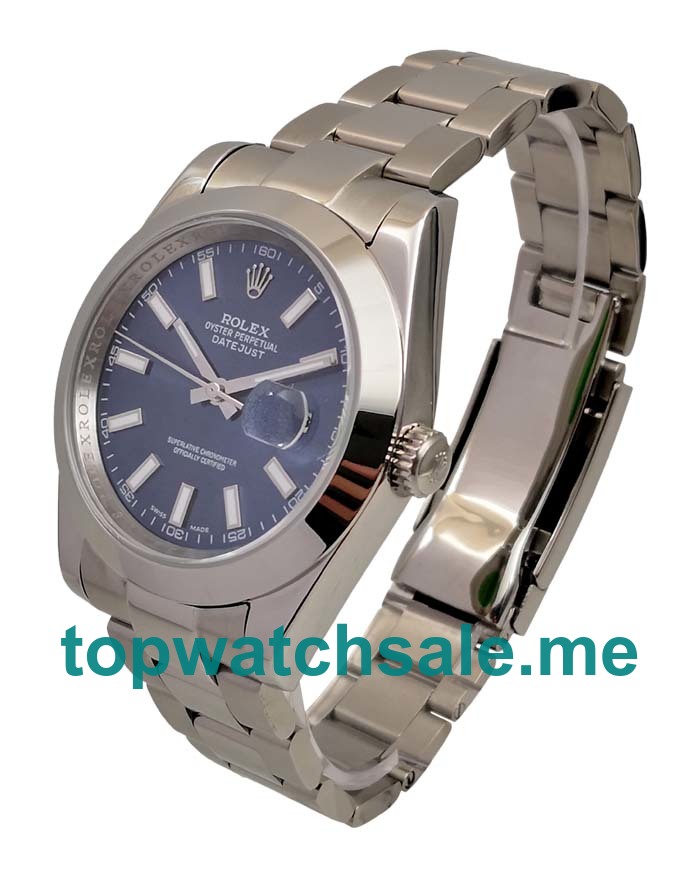 Replica Rolex Datejust 126300 UK - 41MM Steel Male Rolex Datejust Replica Watches - Blingwatches.co.uk