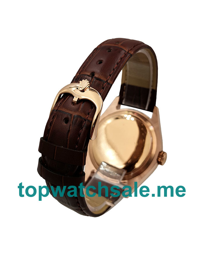 Replica Rolex Cellini 50505 UK - 39MM Rose Gold Male Rolex Cellini Replica Watches - Blingwatches.co.uk