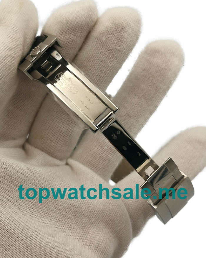 Replica Rolex Daytona 116519 UK - 40MM White Gold Male Rolex Daytona Replica Watches - Blingwatches.co.uk