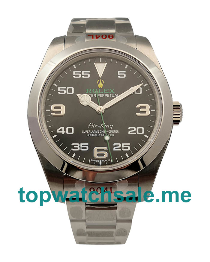Replica Rolex Air-King 116900 UK - 40MM Steel Male Rolex Air-King Replica Watches - Blingwatches.co.uk