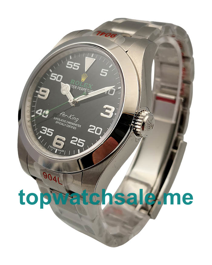 Replica Rolex Air-King 116900 UK - 40MM Steel Male Rolex Air-King Replica Watches - Blingwatches.co.uk