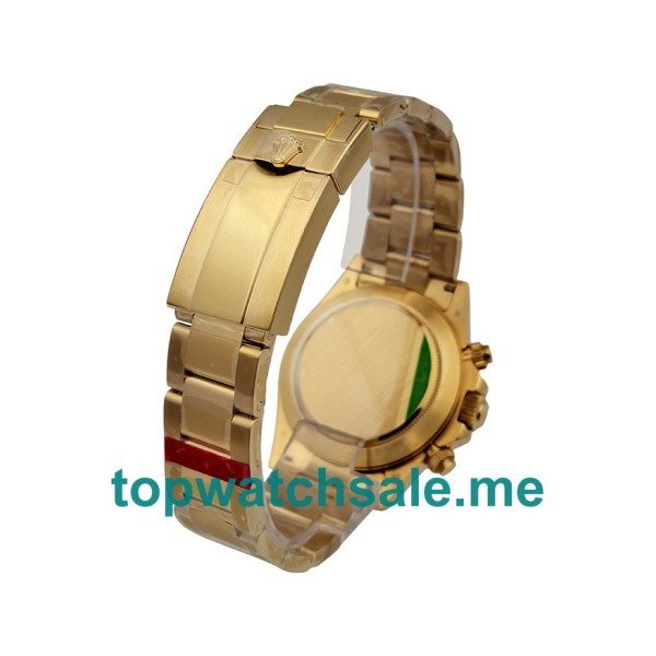 Replica Rolex Daytona 116528 UK - 40MM Gold Male Rolex Daytona Replica Watches - Blingwatches.co.uk