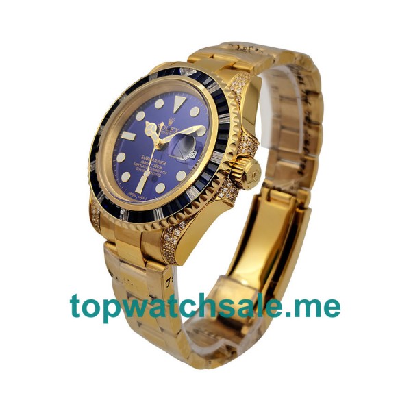Replica Rolex Submariner 116618 UK - 40MM Gold Male Rolex Submariner Replica Watches - Blingwatches.co.uk
