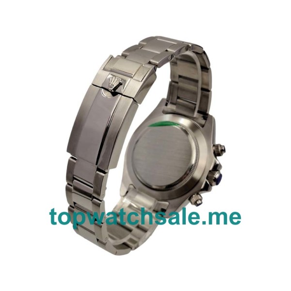 Replica Rolex Daytona 116520 UK - 40MM Steel Male Rolex Daytona Replica Watches - Blingwatches.co.uk