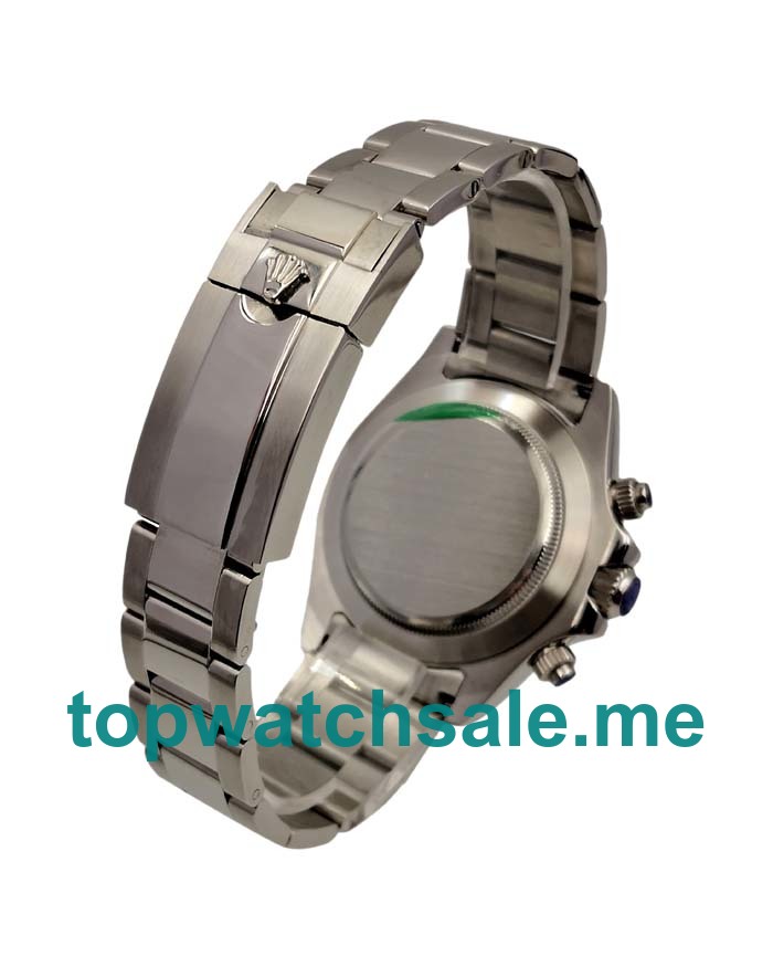 Replica Rolex Daytona 116520 UK - 40MM Steel Male Rolex Daytona Replica Watches - Blingwatches.co.uk