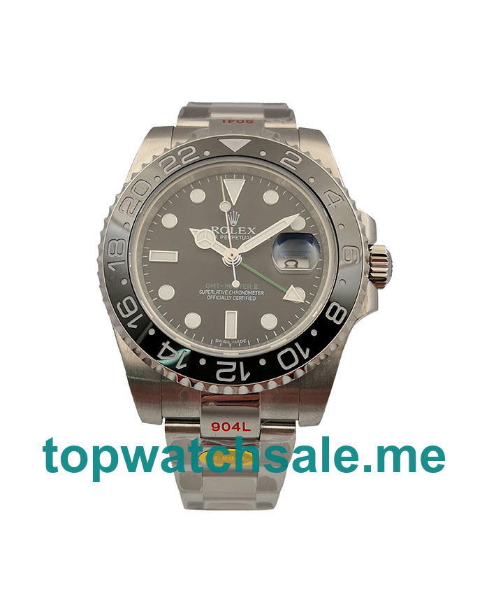 Replica Rolex GMT-Master II 116710LN UK - 40MM Steel Male Rolex GMT-Master II Replica Watches - Blingwatches.co.uk