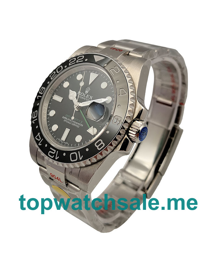 Replica Rolex GMT-Master II 116710LN UK - 40MM Steel Male Rolex GMT-Master II Replica Watches - Blingwatches.co.uk