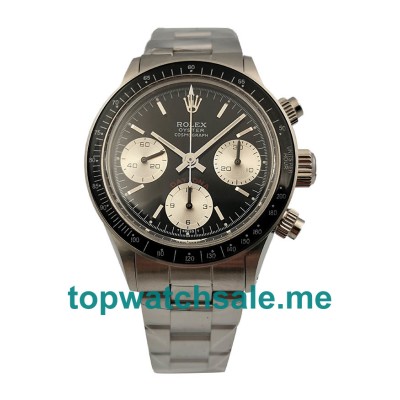 Replica Rolex Daytona 6263 UK - 37.5MM Steel Male Rolex Daytona Replica Watches - Blingwatches.co.uk