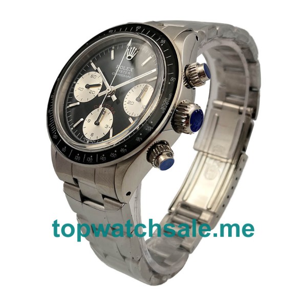 Replica Rolex Daytona 6263 UK - 37.5MM Steel Male Rolex Daytona Replica Watches - Blingwatches.co.uk