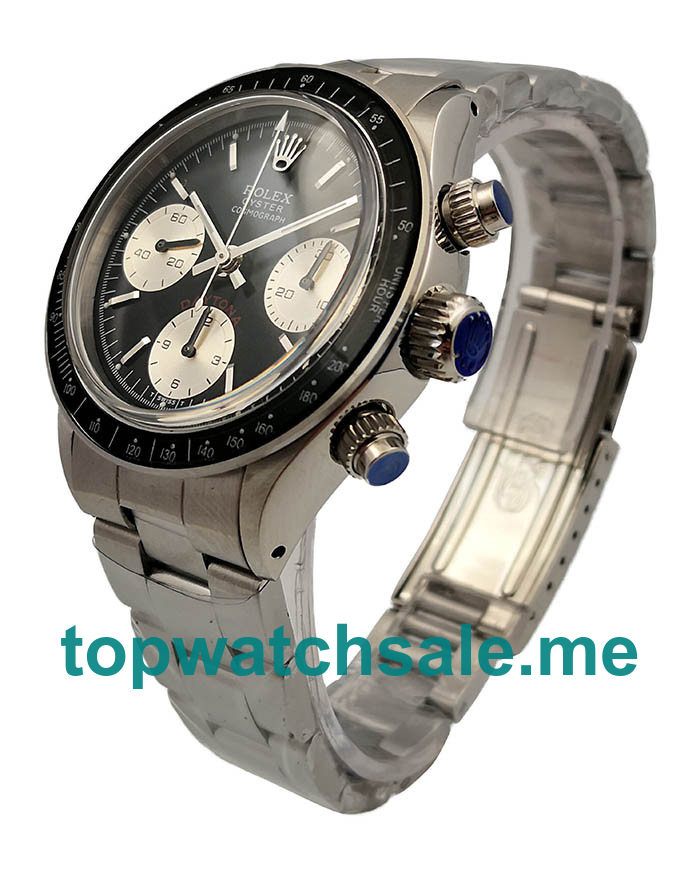 Replica Rolex Daytona 6263 UK - 37.5MM Steel Male Rolex Daytona Replica Watches - Blingwatches.co.uk
