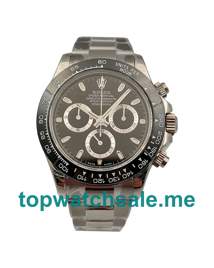 Replica Rolex Cosmograph Daytona 116500LN N UK - 40MM Steel Male Rolex Cosmograph Daytona Replica Watches - Watchestop.me